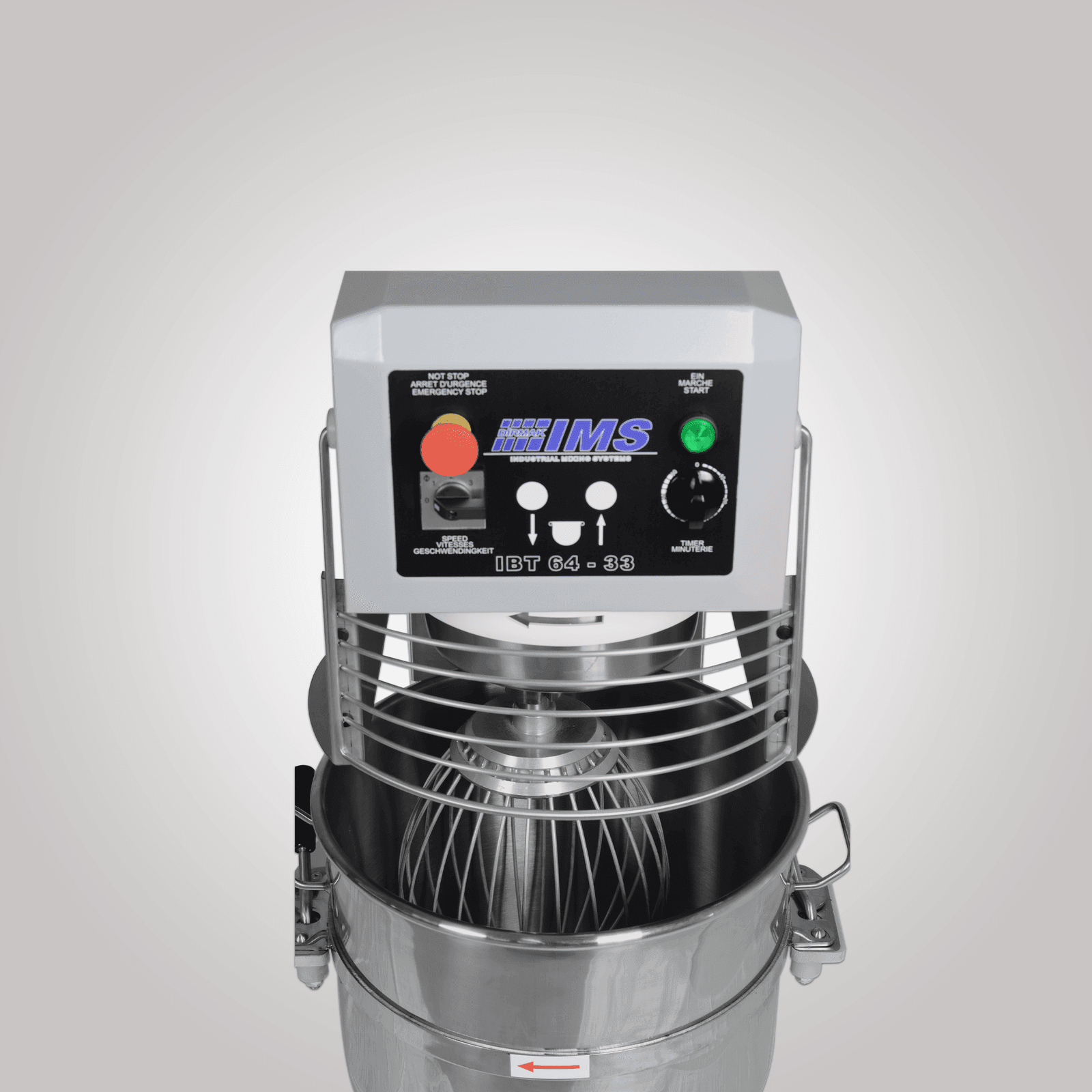 The full Dirmak IBT planetary mixer range — 10 L bench-top to 300 L industrial — one continuous engineering standard.
